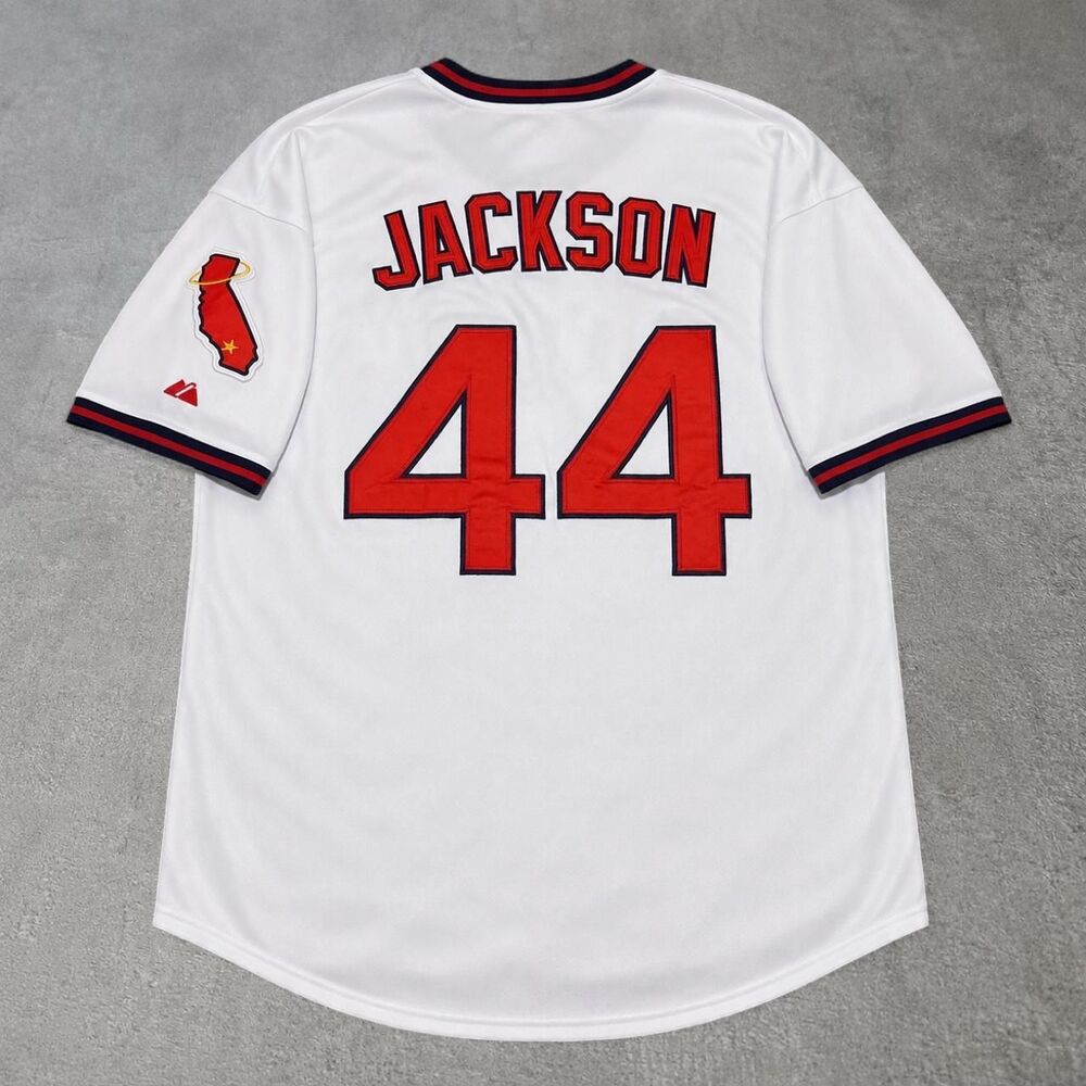 Rare Vintage Majestic Authentic California Angels Reggie Jackson Retro Jersey 2X